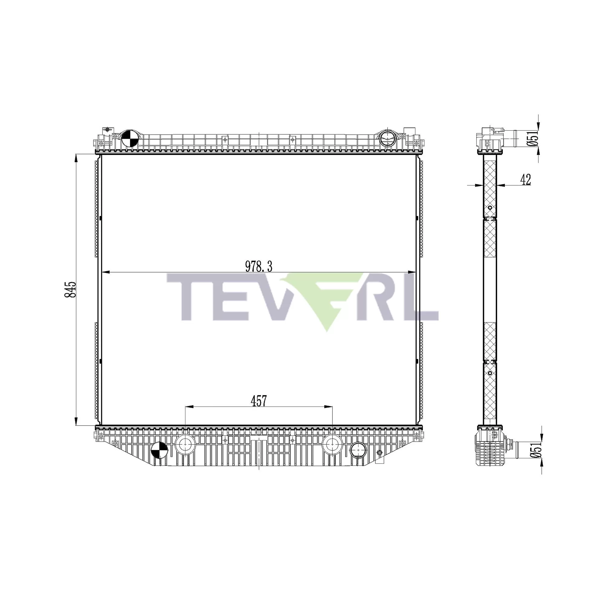 10101052 Freightliner Radiator