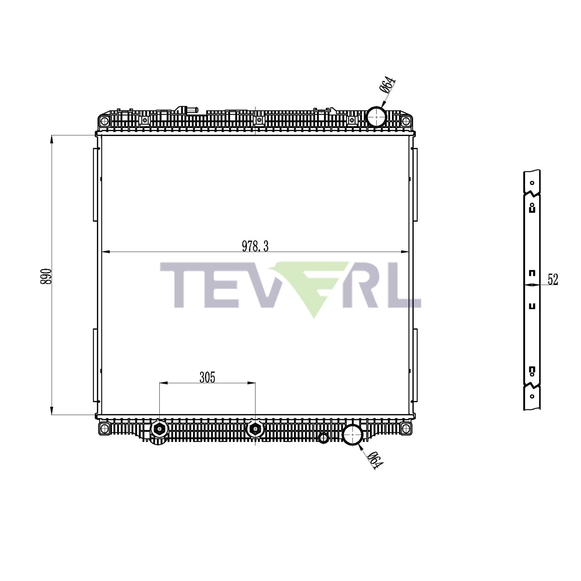 10101055 Freightliner Radiator