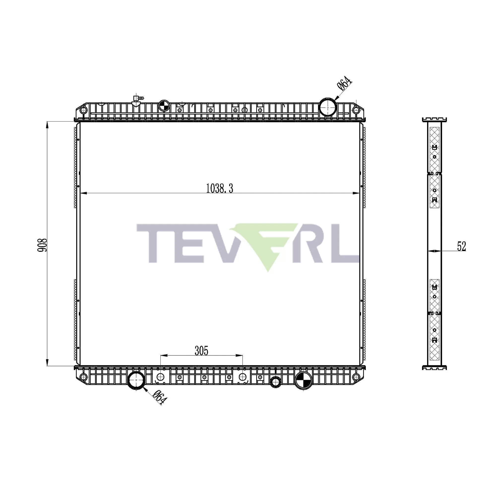 10101060 Freightliner Radiator