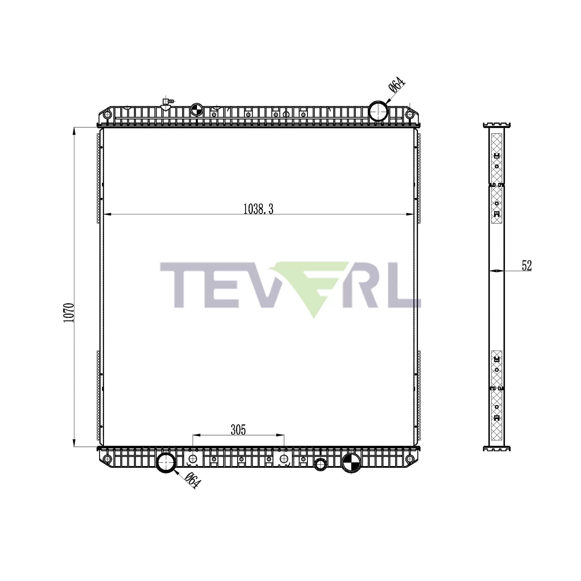10101064 Freightliner Radiator