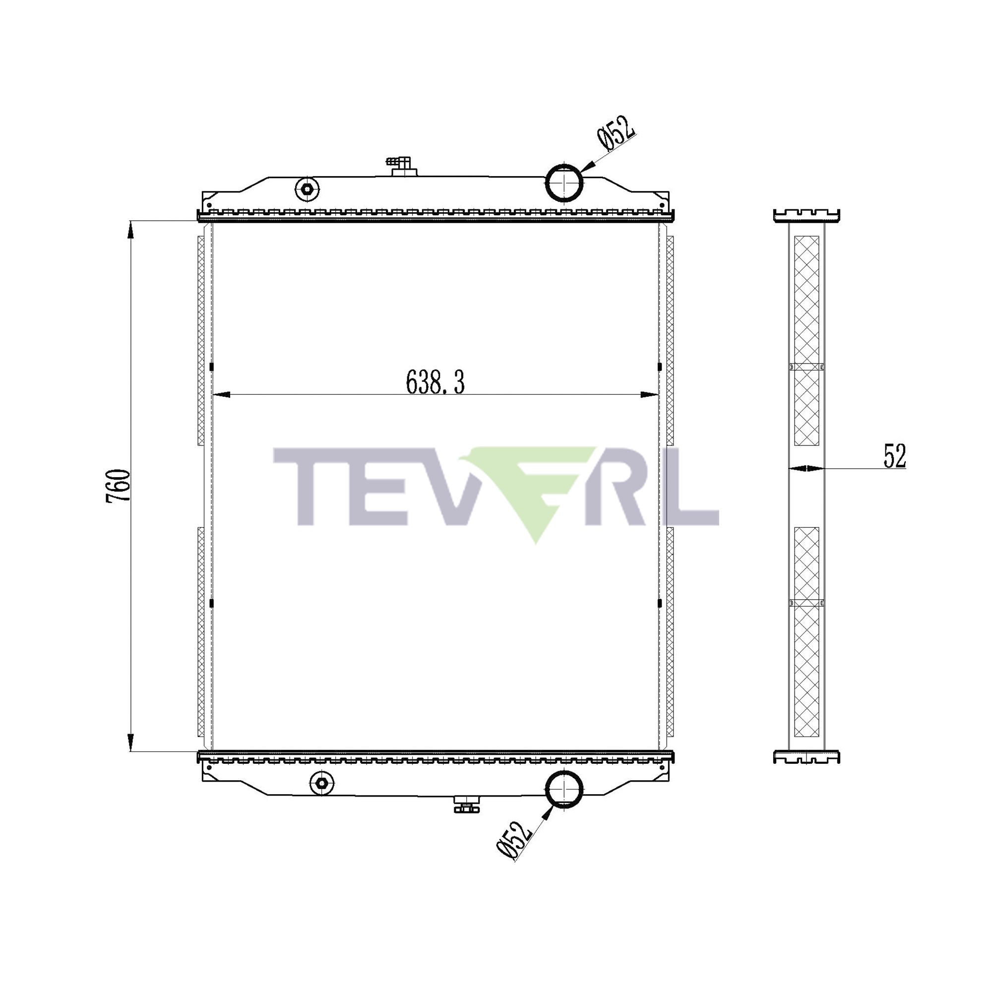 10101080 BlueBird Radiator