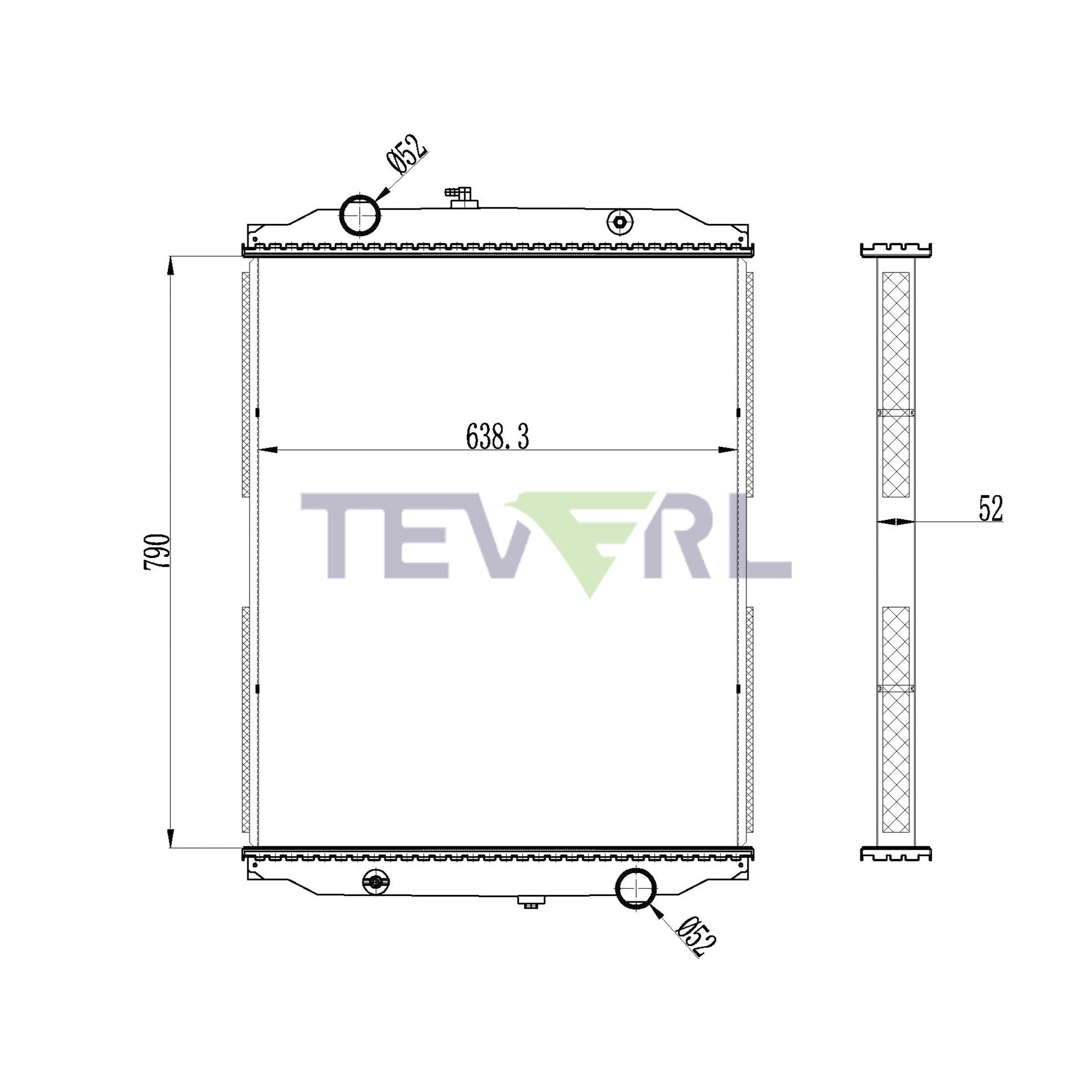 10101082 BlueBird Radiator