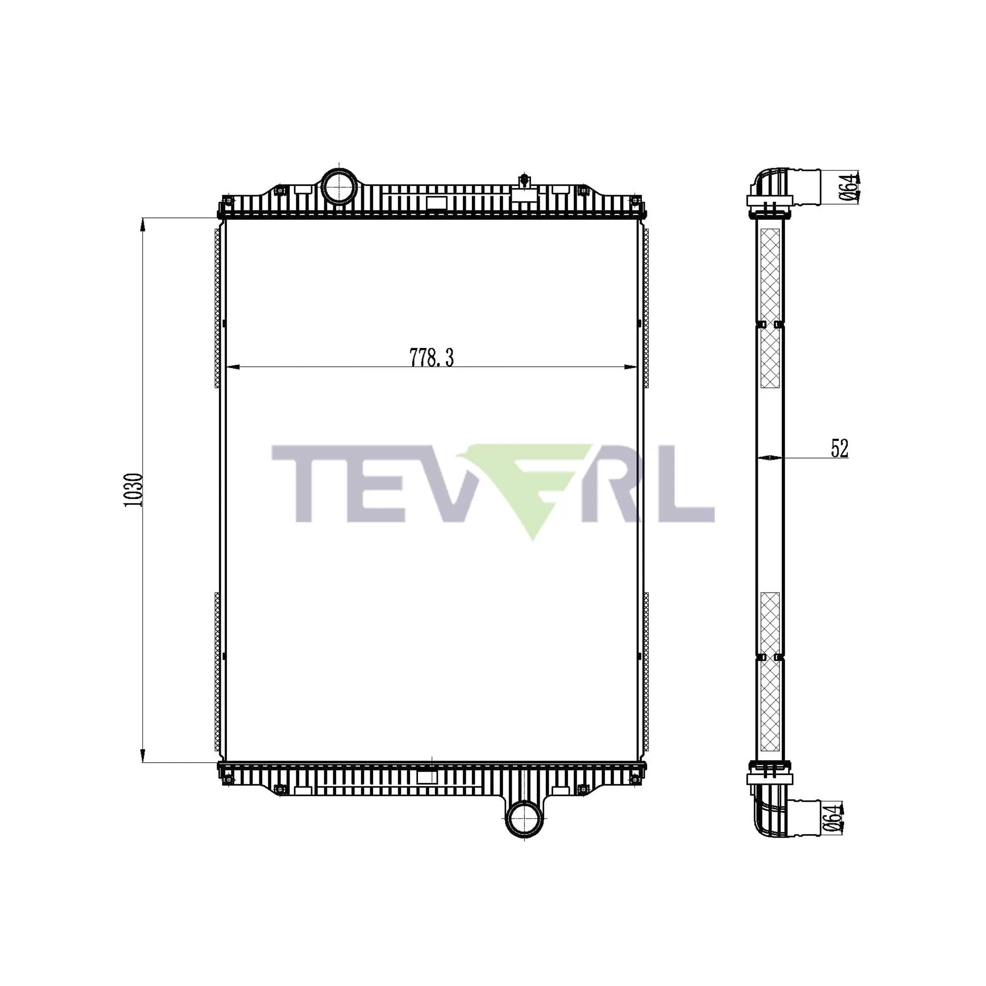 10201008 Kenworth Radiator