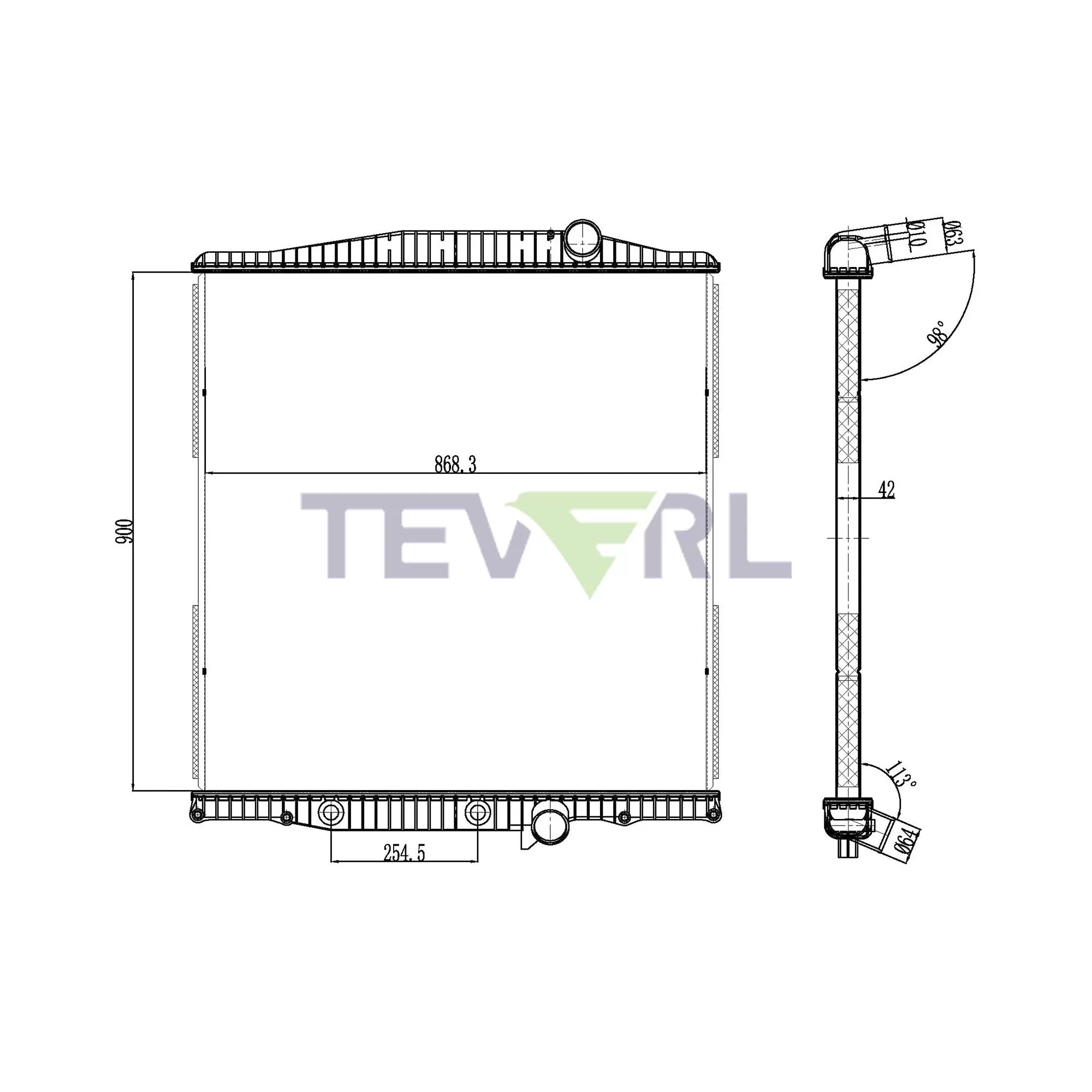 10401001 Mack Volvo Radiator