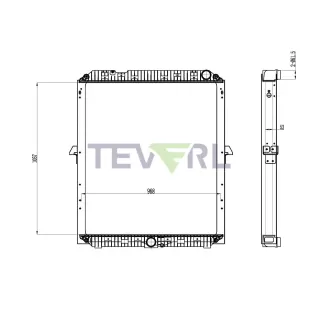 10701027 Mercedes Benz Actros MP4 Radiator 9605002501