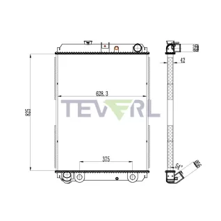 11401006 Hino 258 268 338 Radiator 2230004340