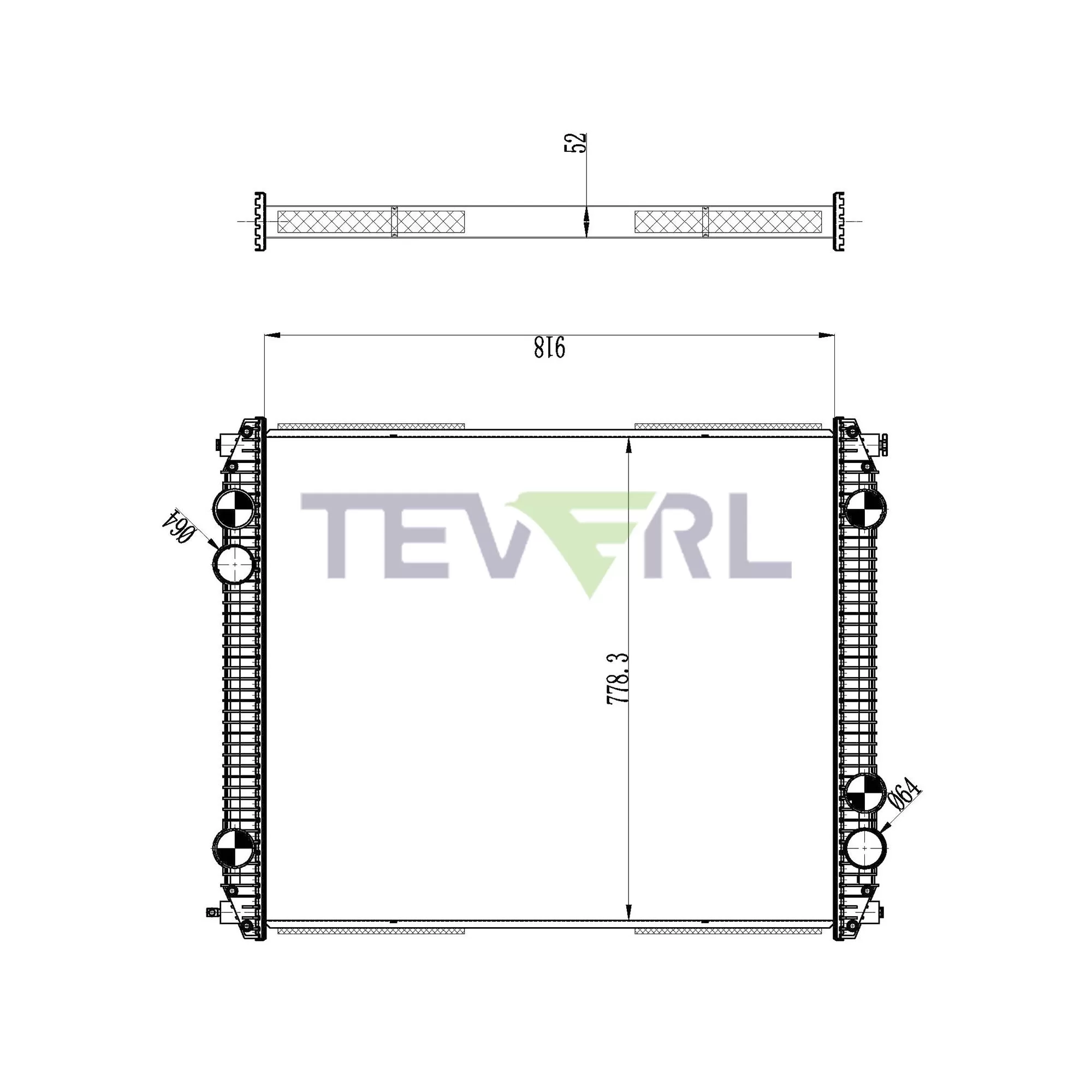 10101006 Freightliner Radiator