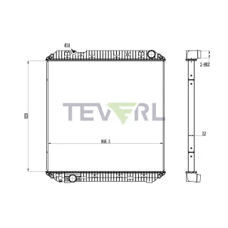 10701052 Mercedes Benz Radiator