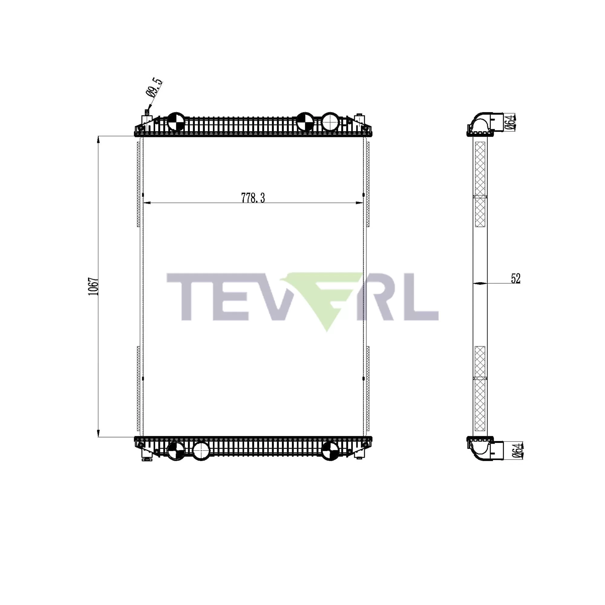 10101005 Freightliner Radiator