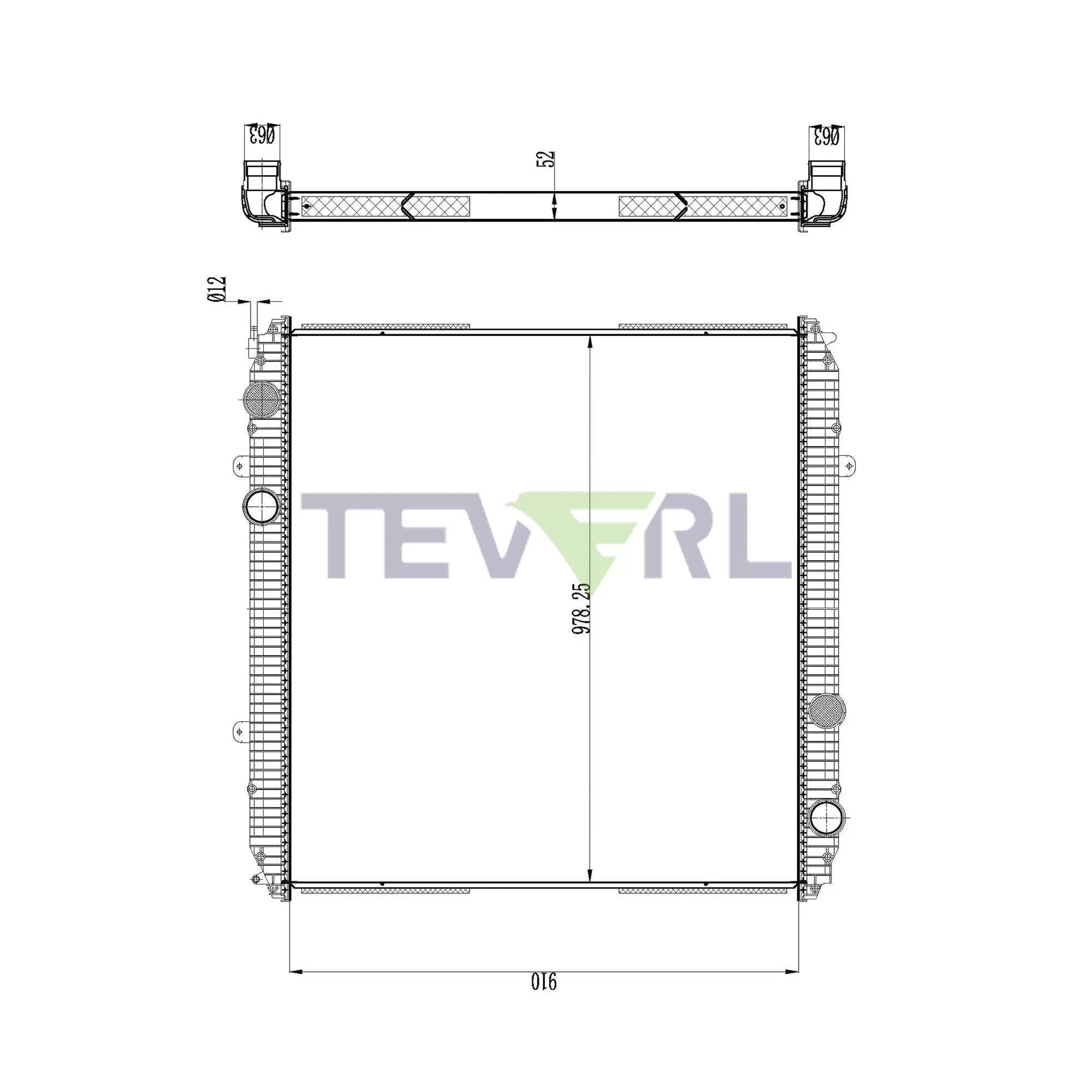 10101025 Freightliner Radiator