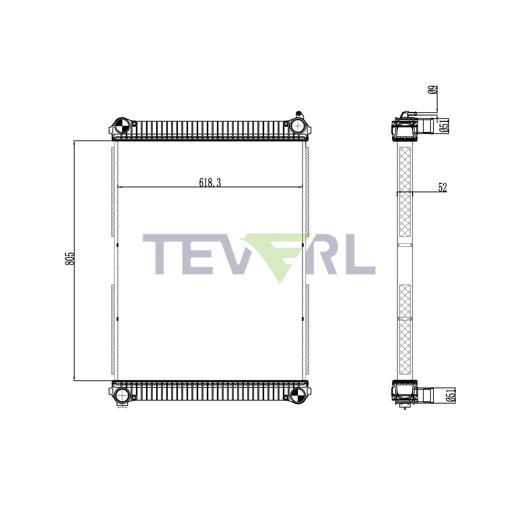 10101042 Freightliner Radiator