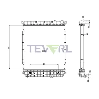 10101076  Freightliner Radiator