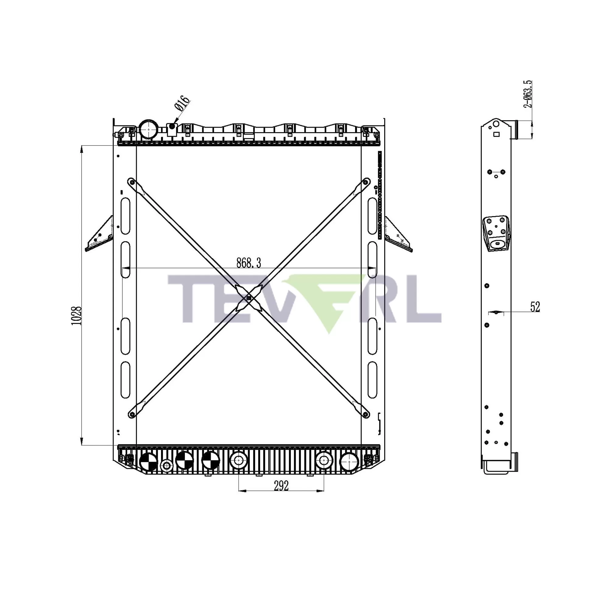 10401006 Mack Volvo  Radiator
