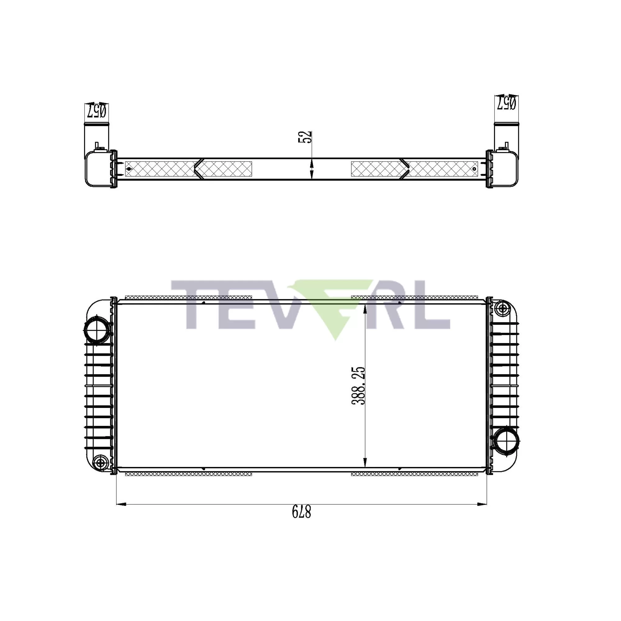 10201011 Kenworth Peterbilt Radiator