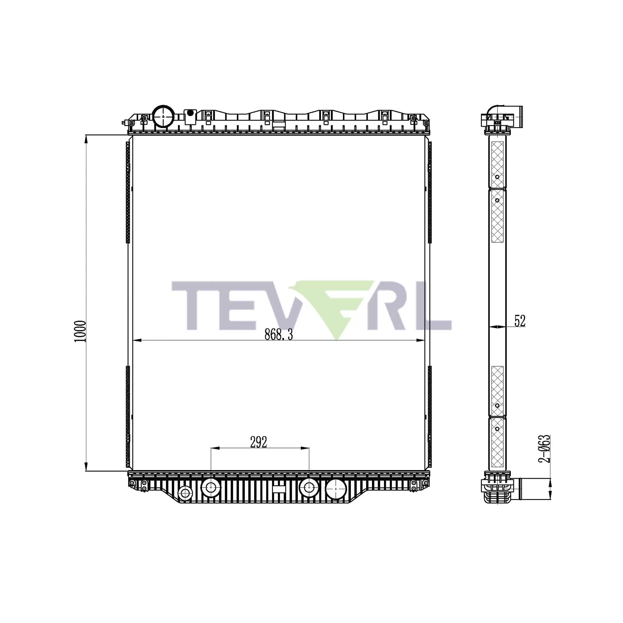 10501005 Mack Radiator