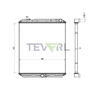 10701043 Mercedes Benz Actros MP4 Radiator A9605000901