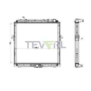 10701070 Mercedes Benz Radiator