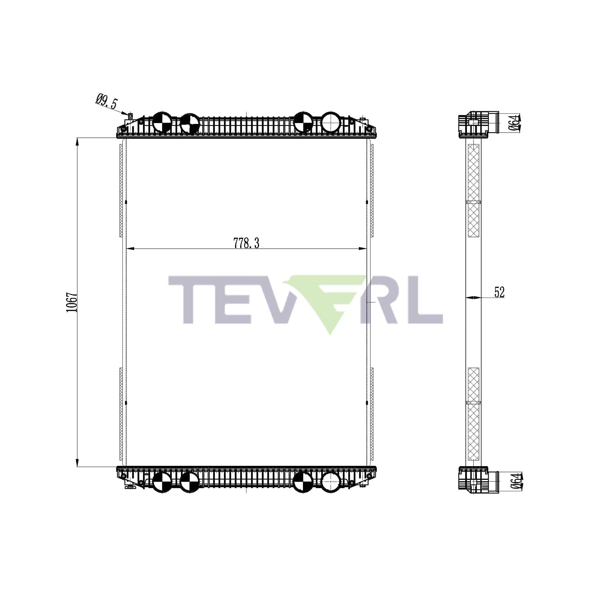 10101001 Freightliner Radiator