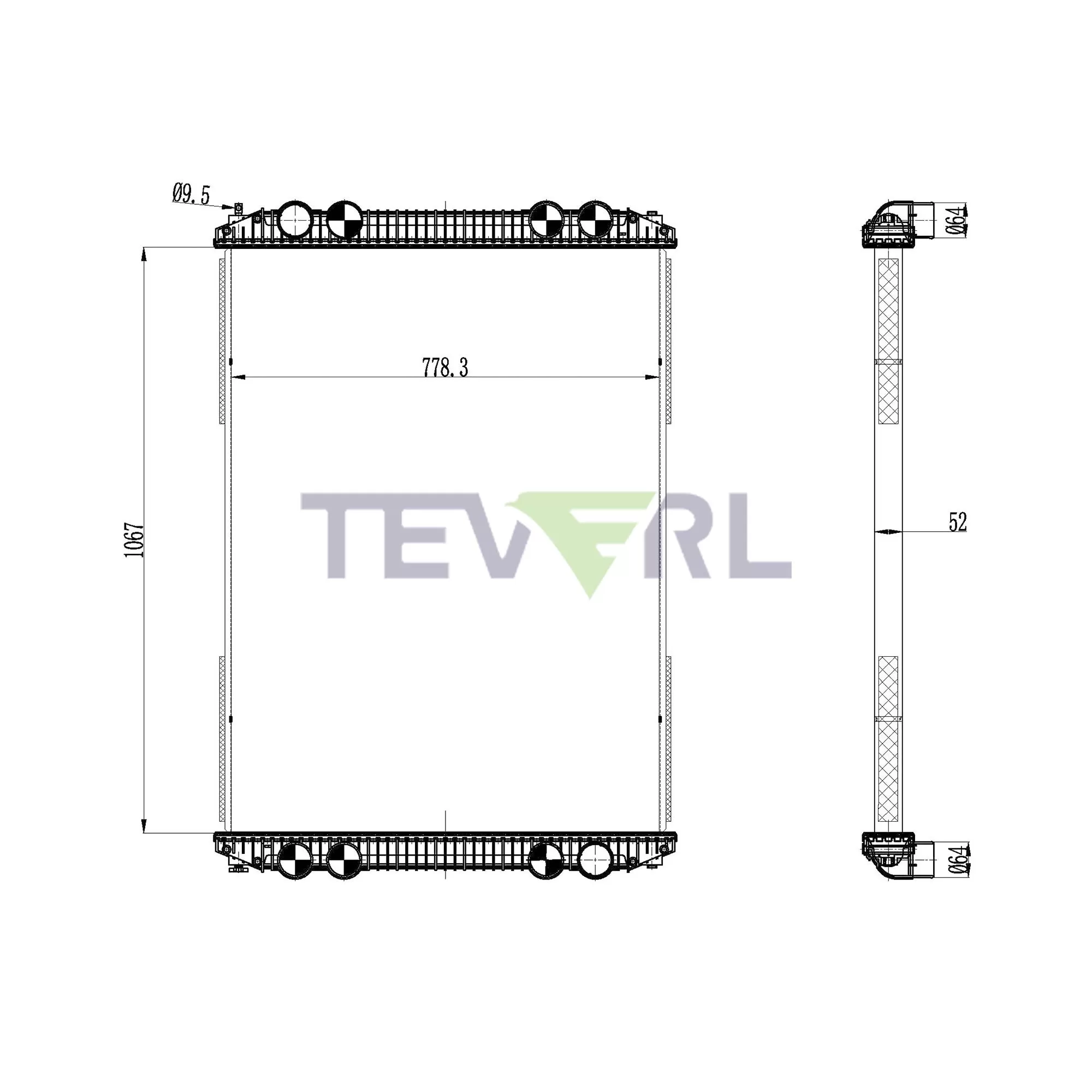 10101004 Freightliner Radiator