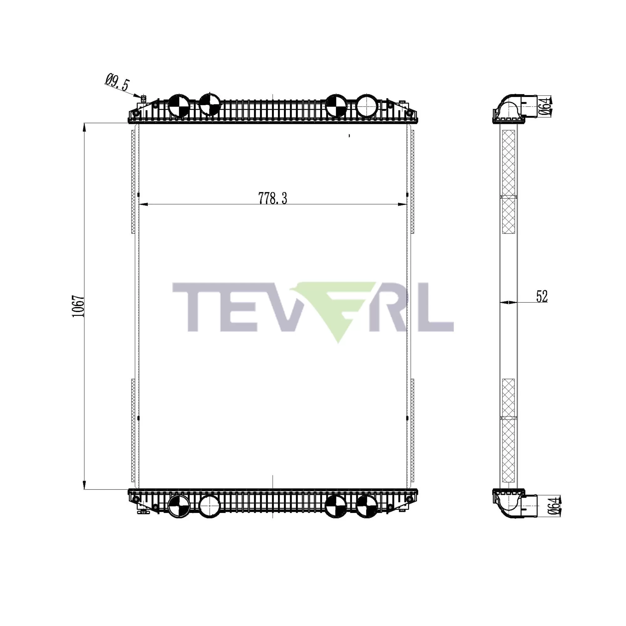 10101005 Freightliner Radiator