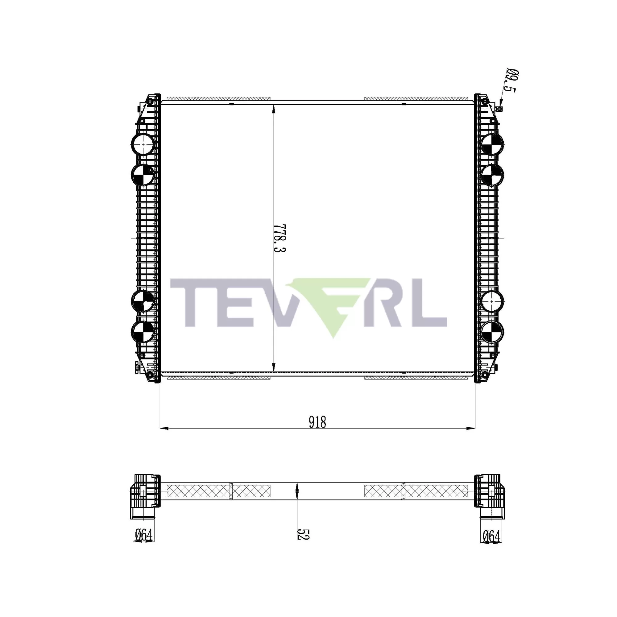 10101006 Freightliner Radiator