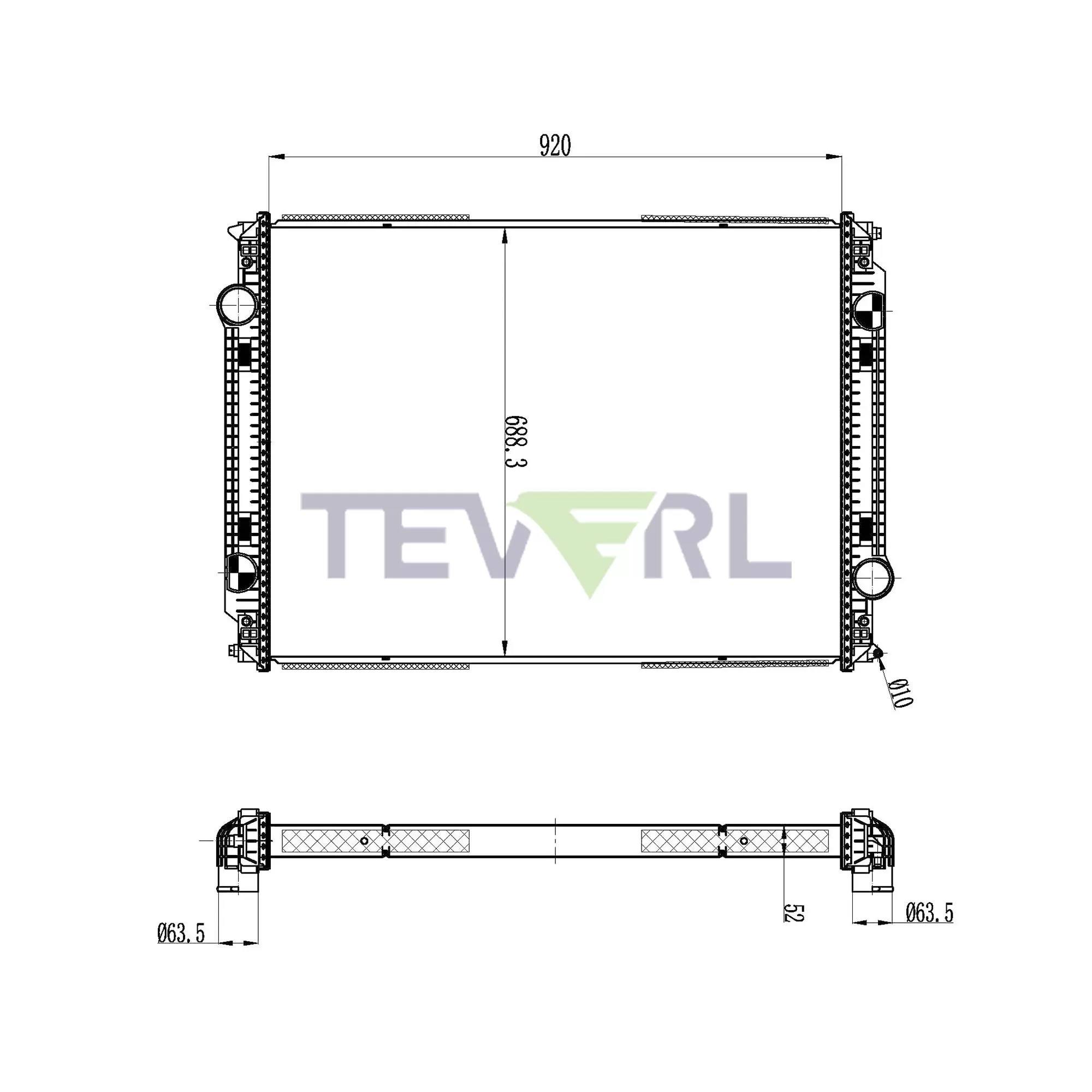 10101053 Freightliner Radiator