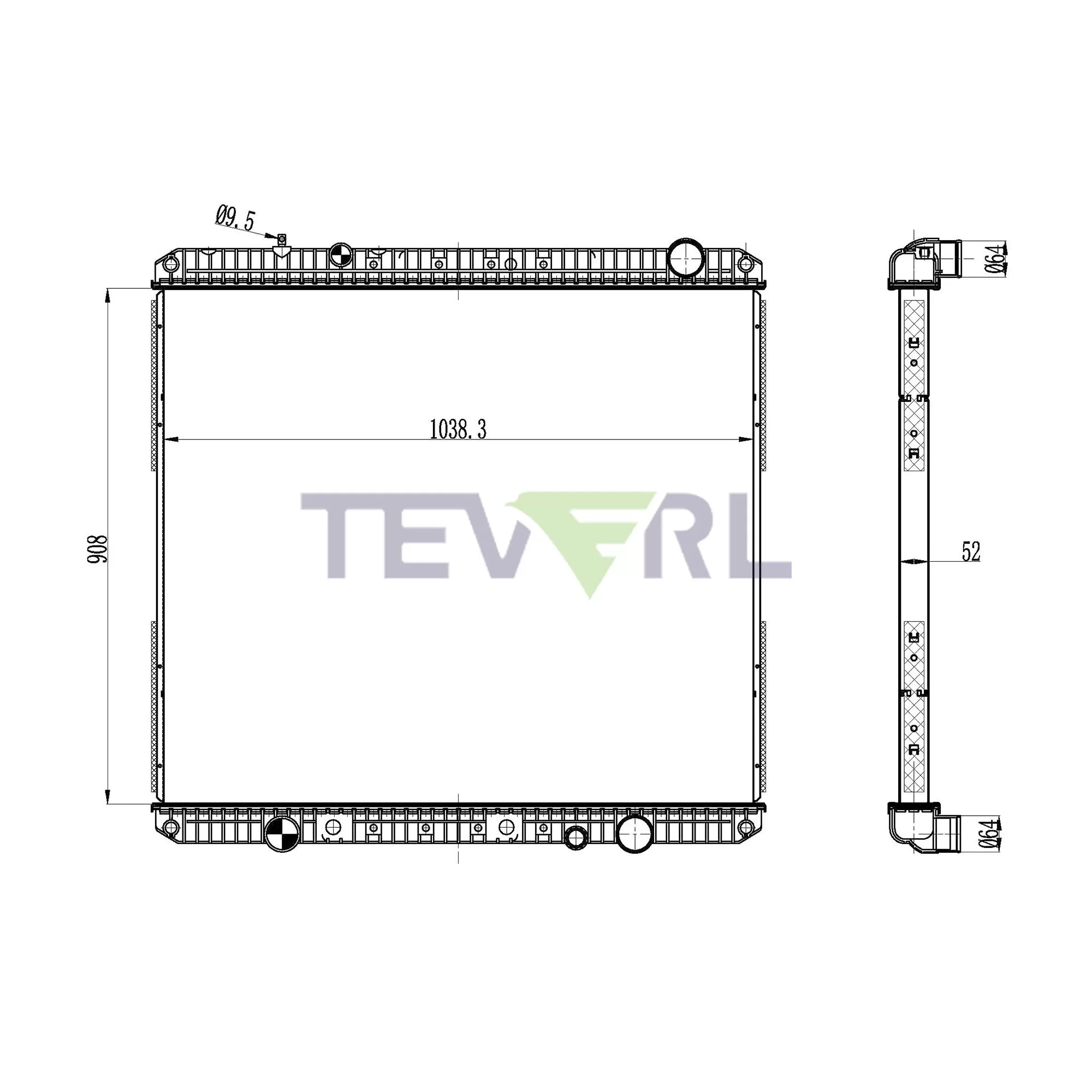 10101059 Freightliner Radiator