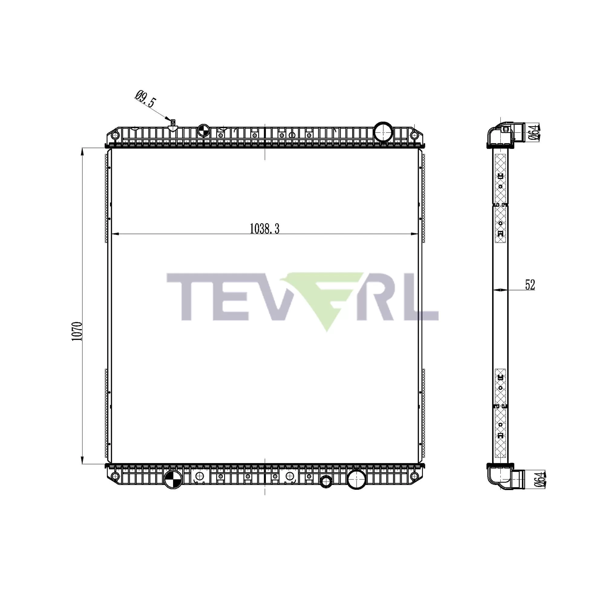 10101063 Freightliner Radiator