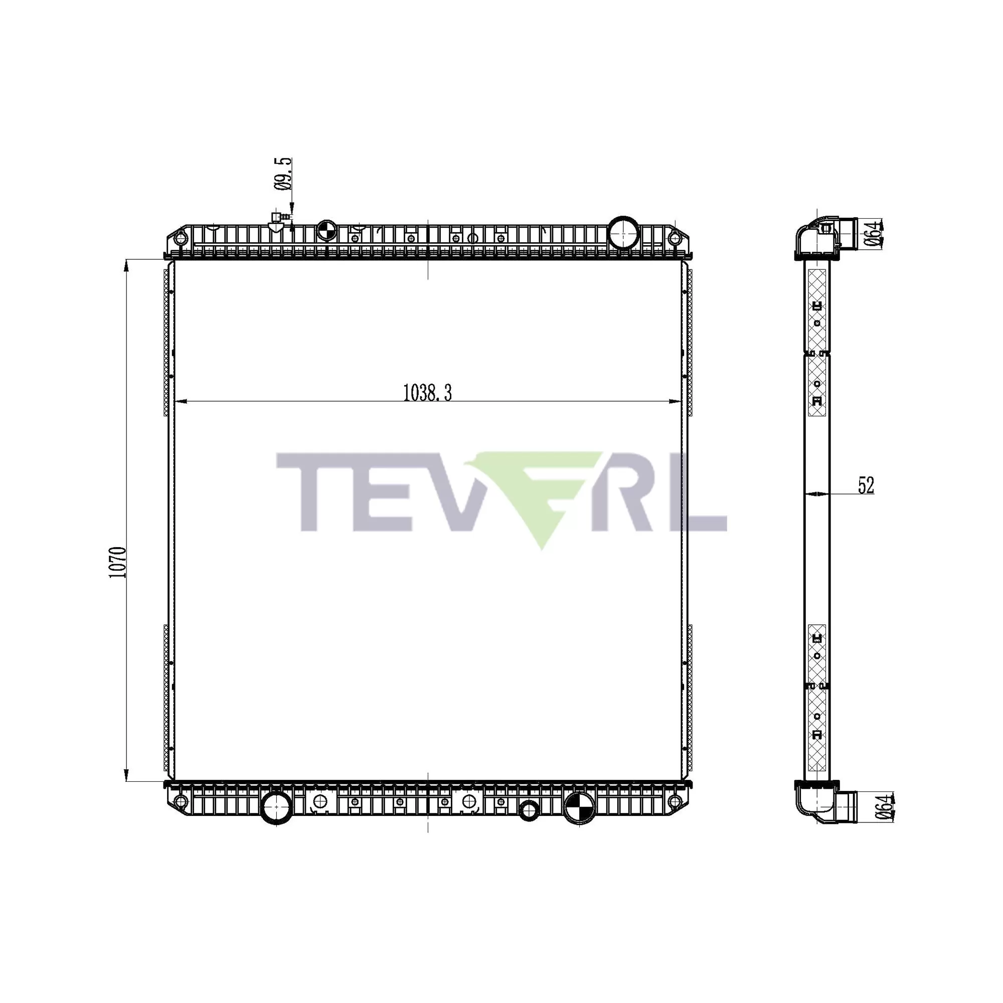 10101064 Freightliner Radiator