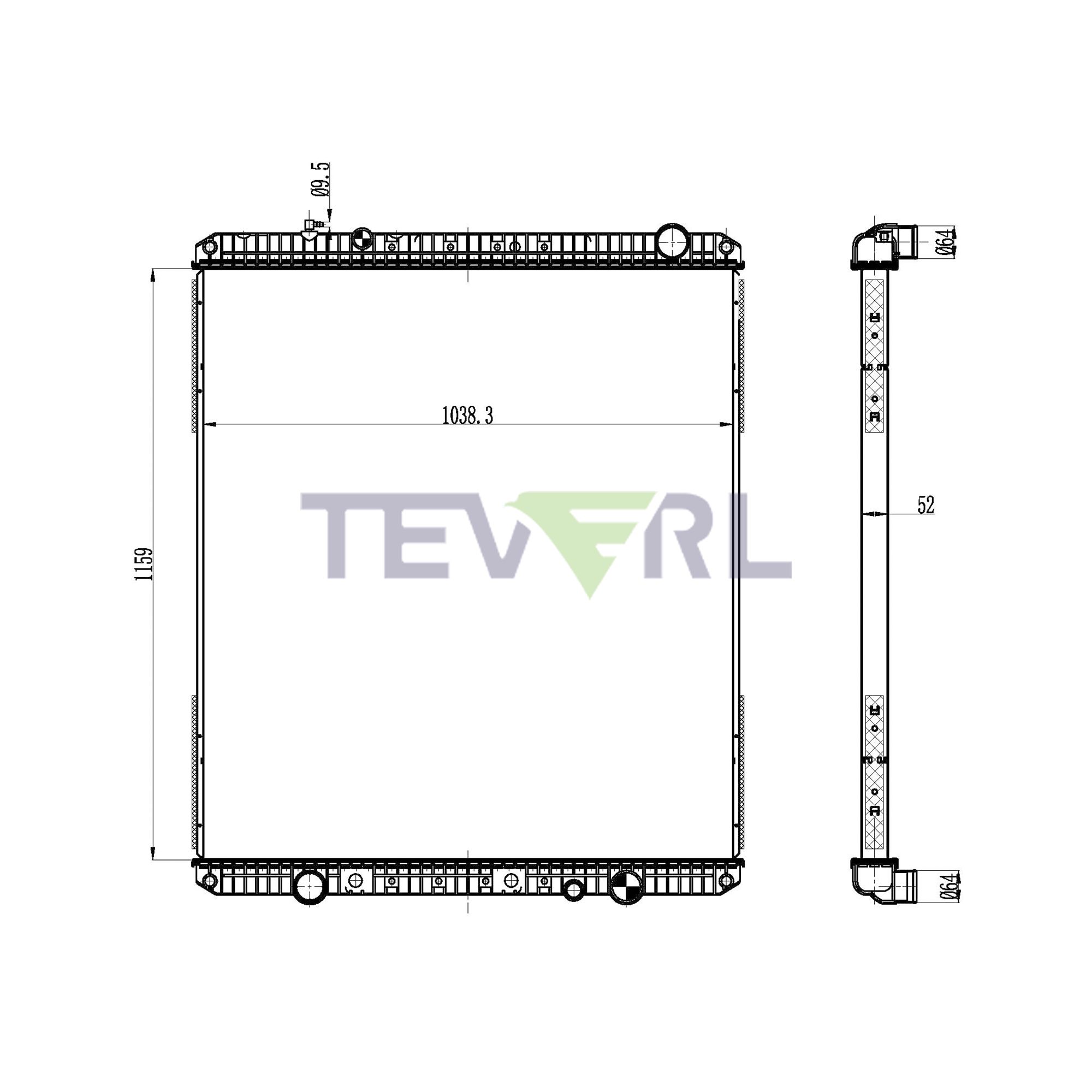 10101073 Freightliner Radiator