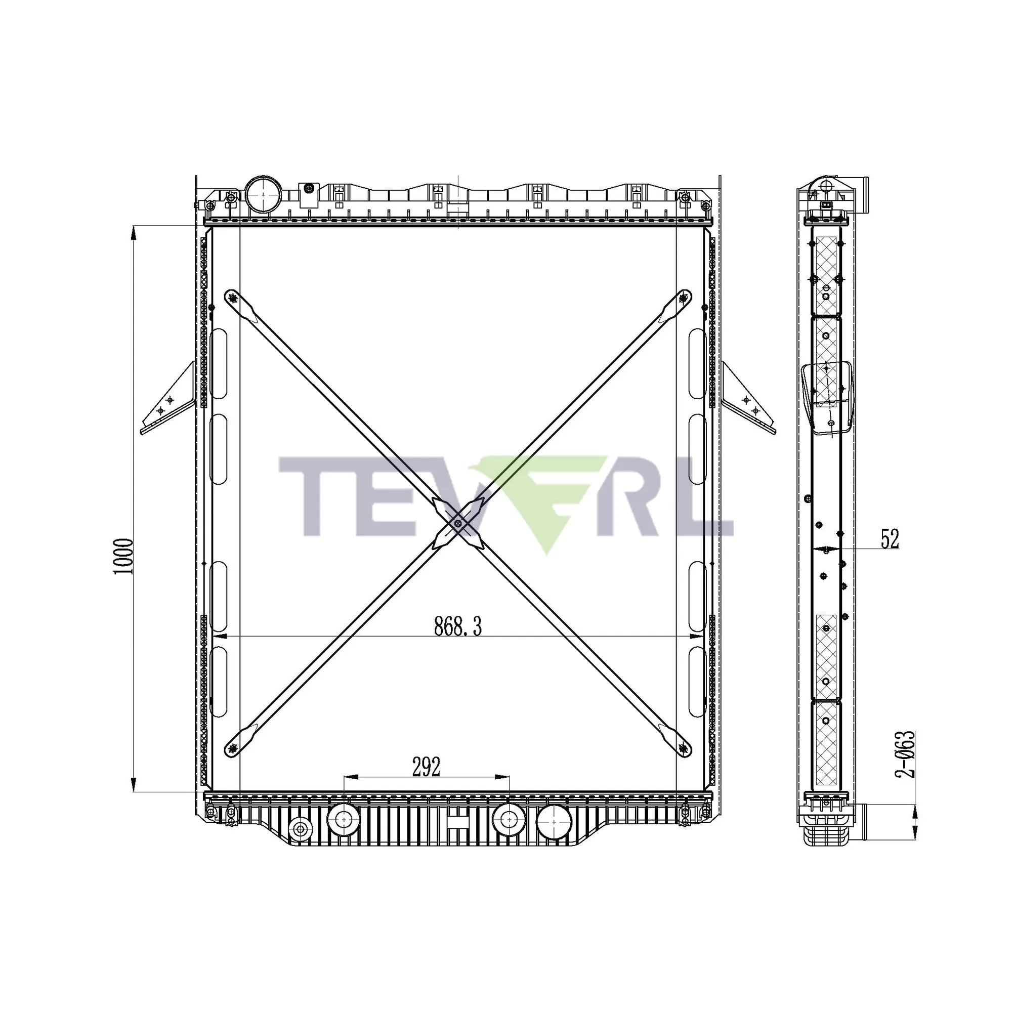 10501008 Mack Radiator