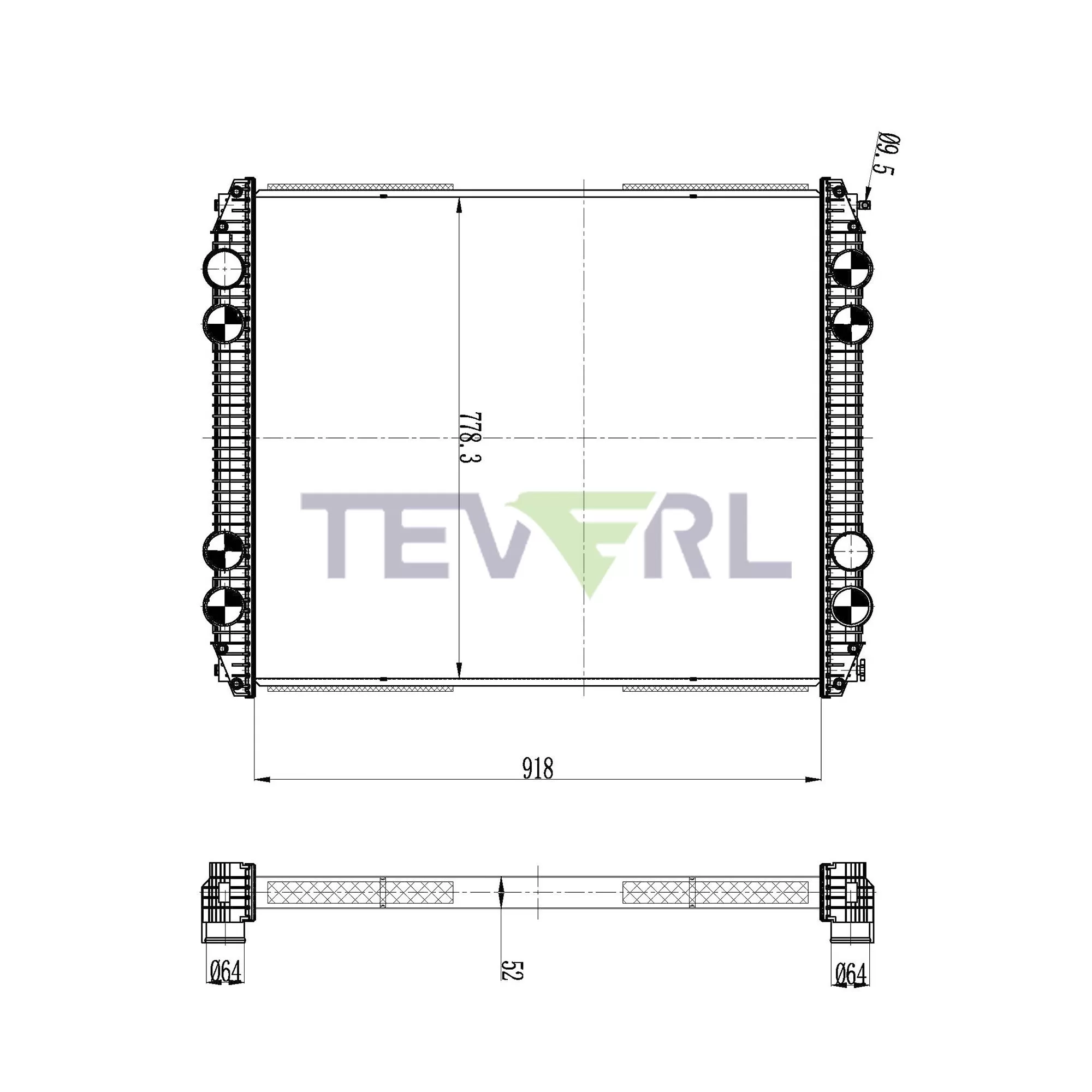 10101006 Freightliner Radiator