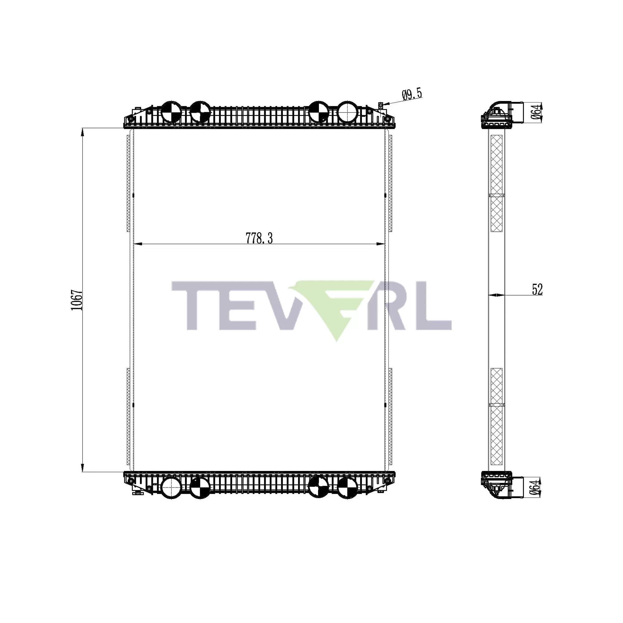 10101003 Freightliner Radiator
