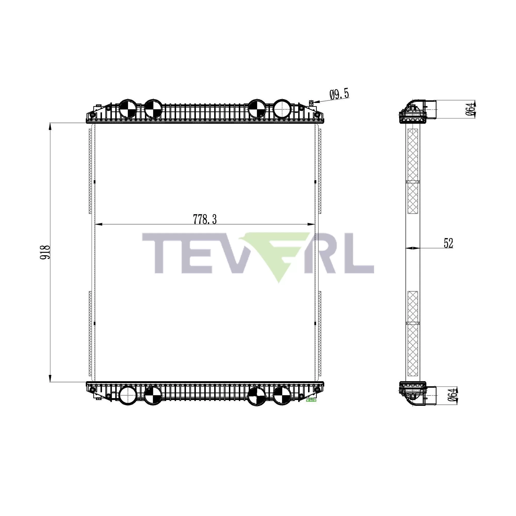 10101008 Freightliner Radiator