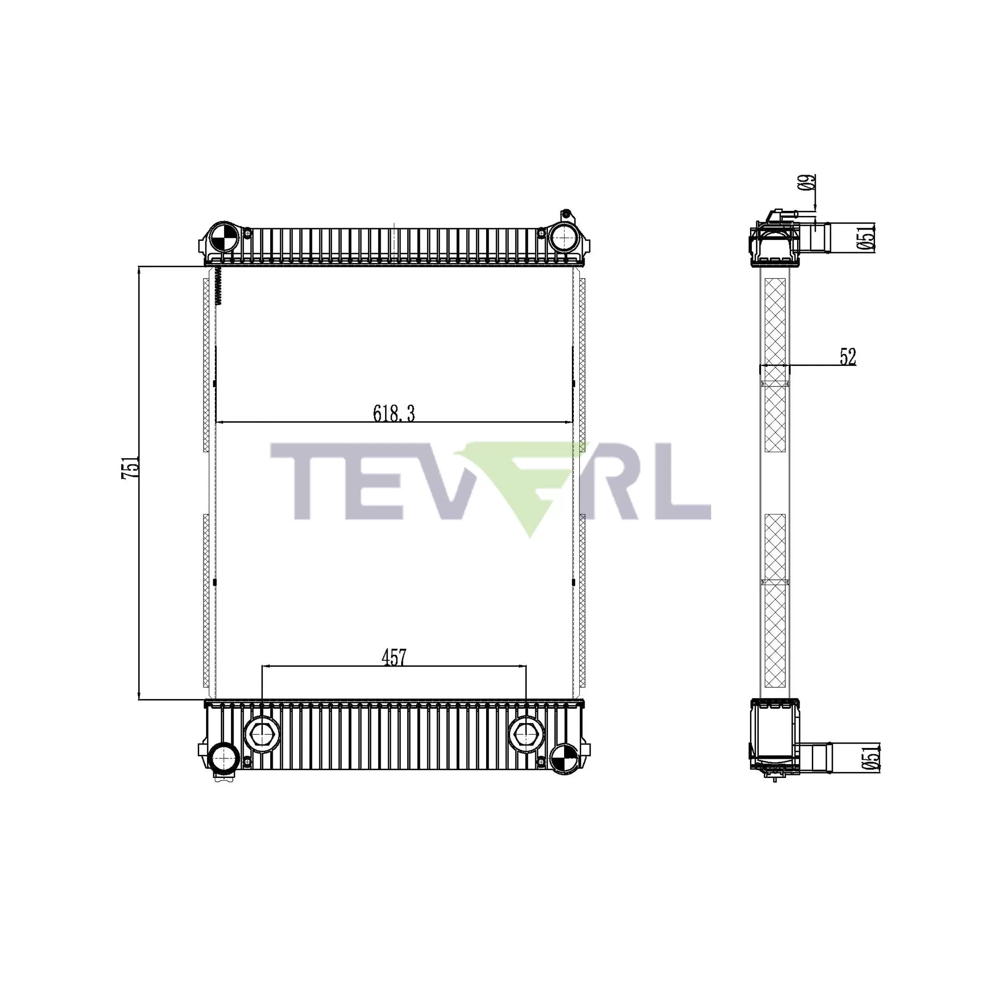 10101029 Freightliner Radiator