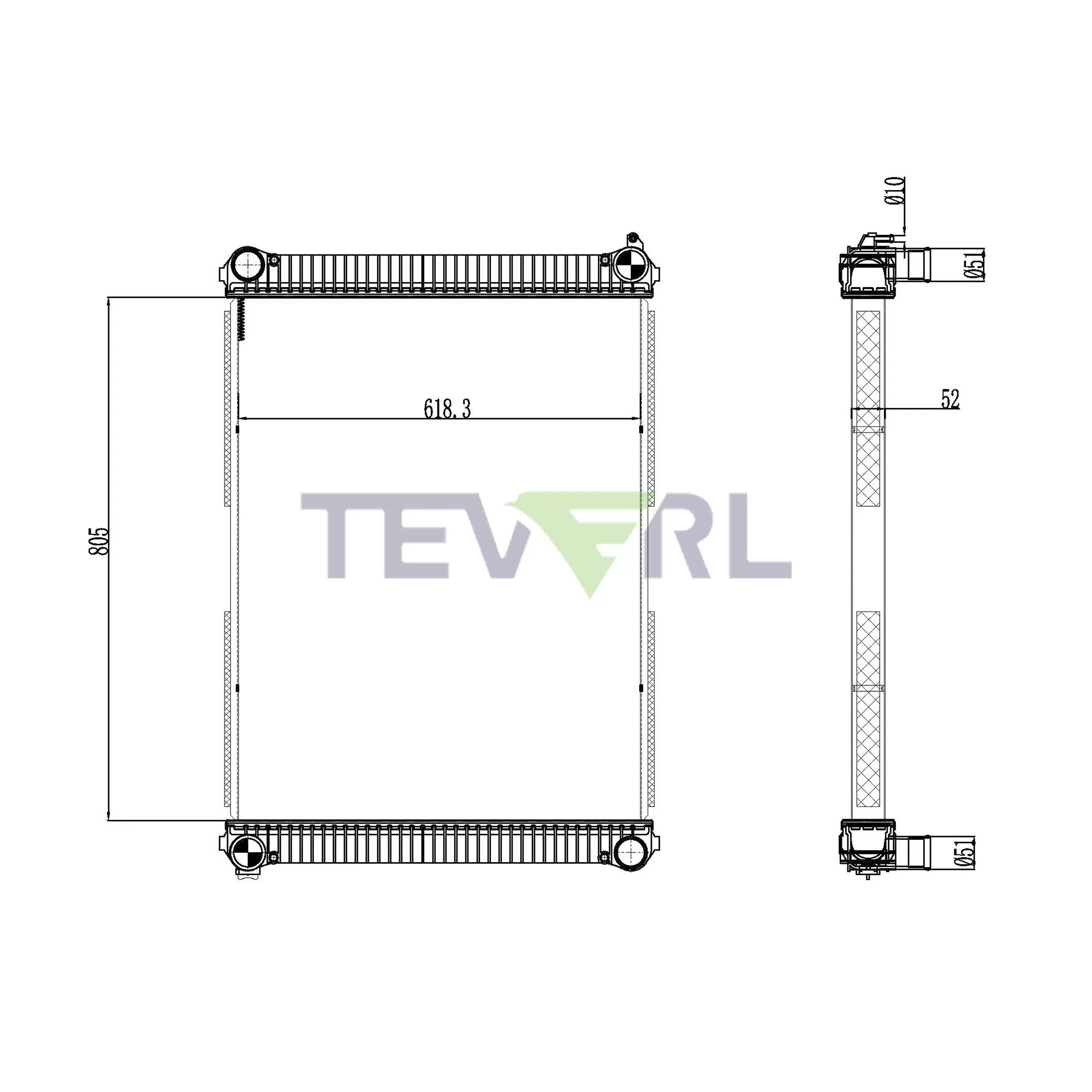 10101043 Freightliner Radiator