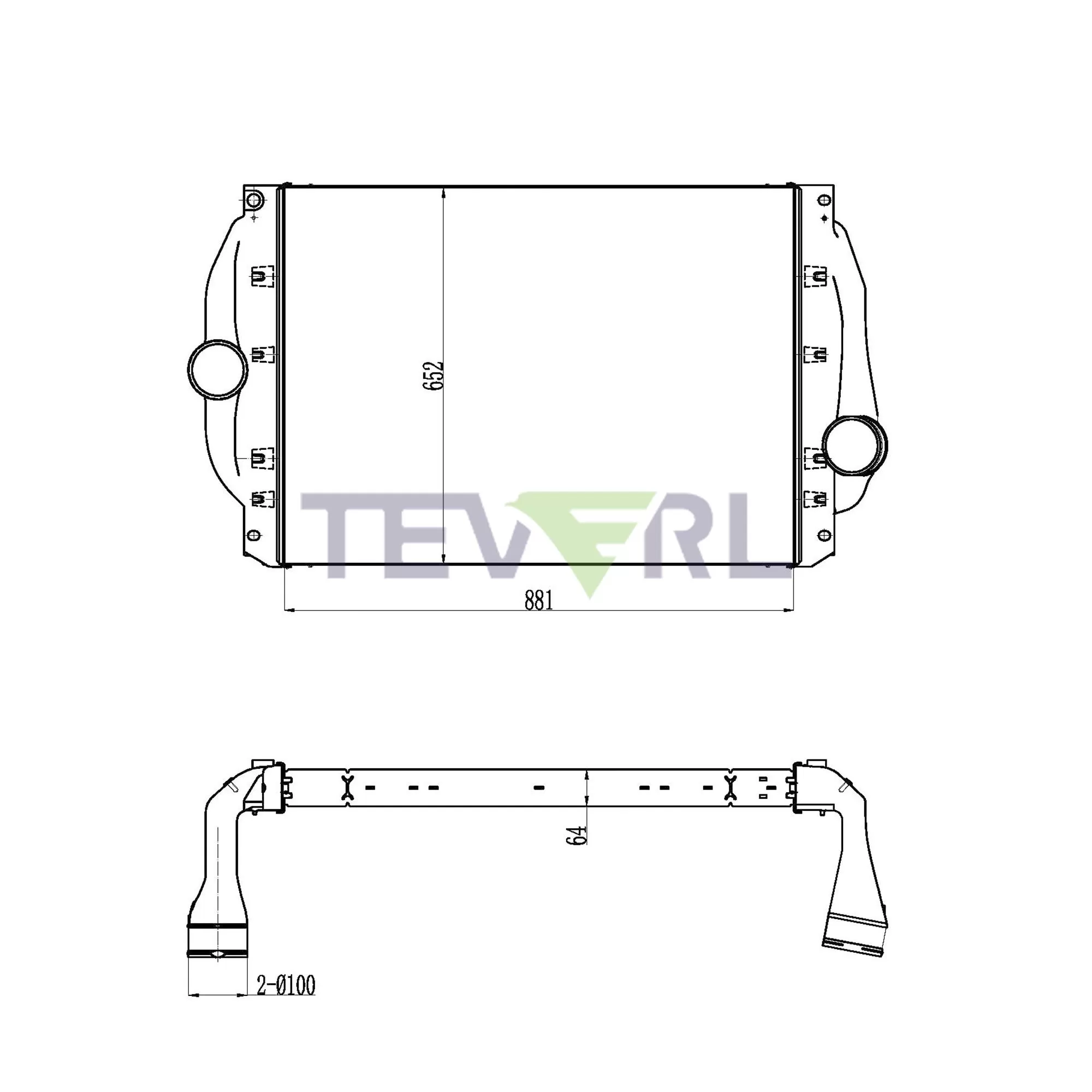 10102006 Freightliner Charge Air Cooler