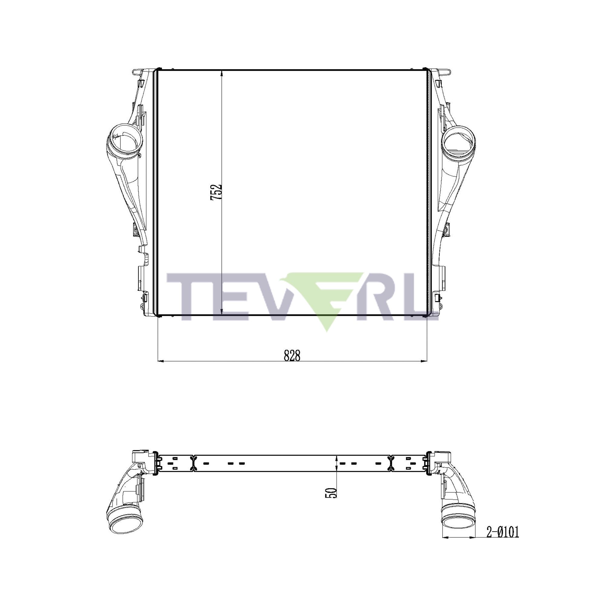 10202010 Kenworth Charge Air Cooler