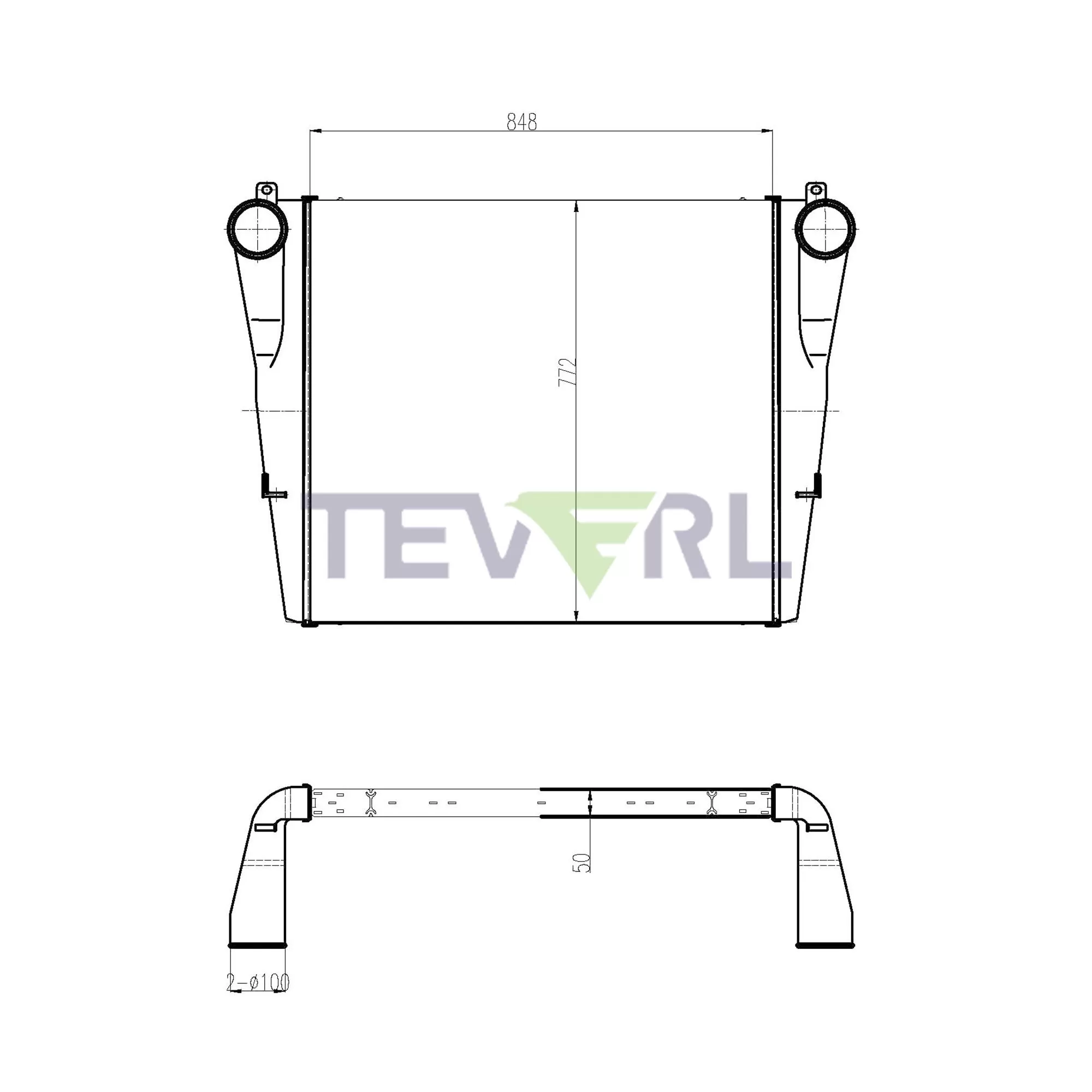 10302001 Kenworth/Peterbilt Charge Air Cooler