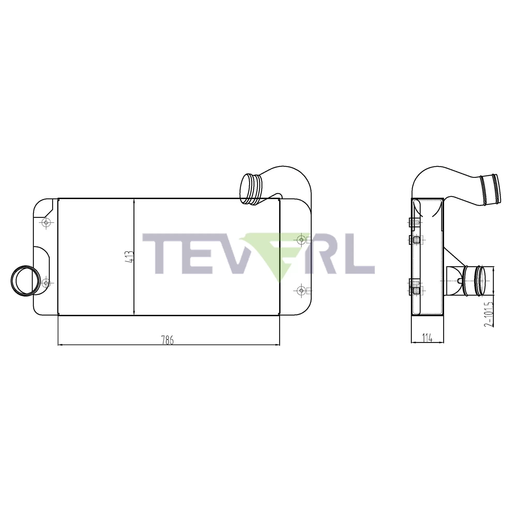 10602001 International Charge Air Cooler