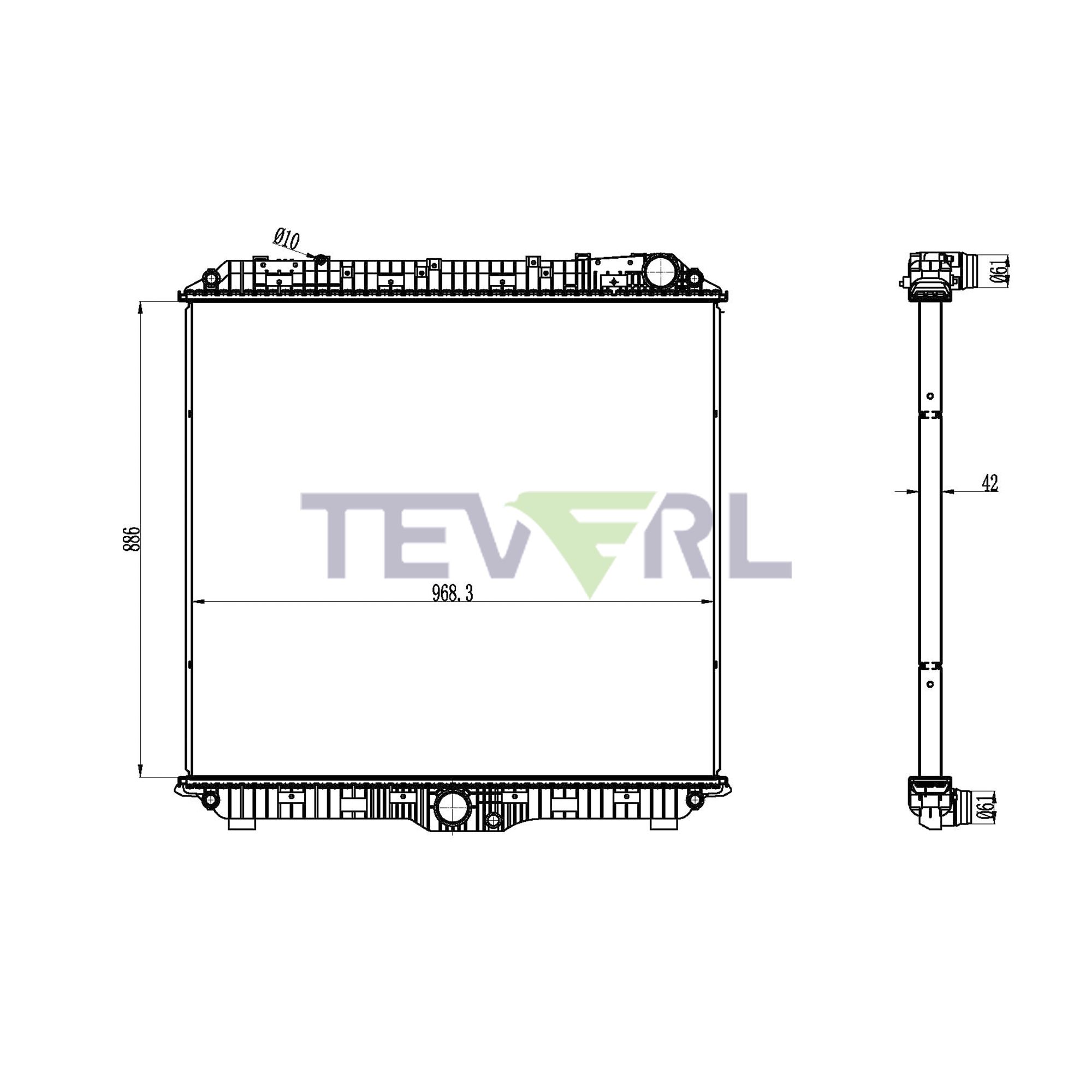10701054 Mercedes Benz Radiator