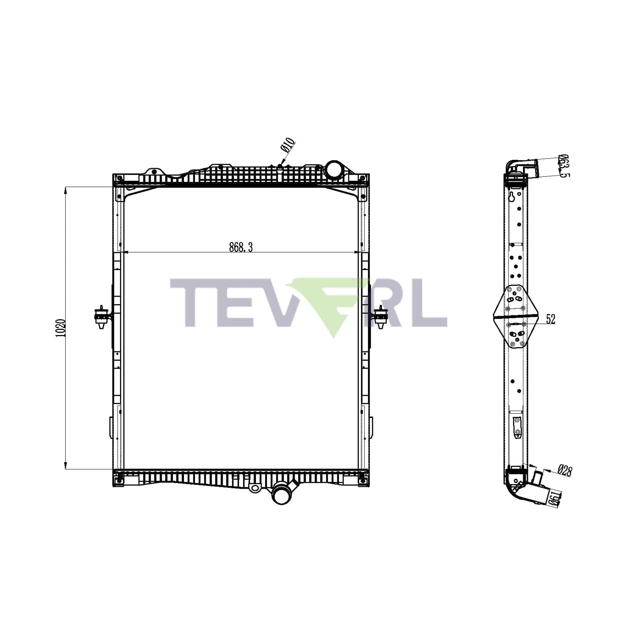 11001013 Renault Radiator