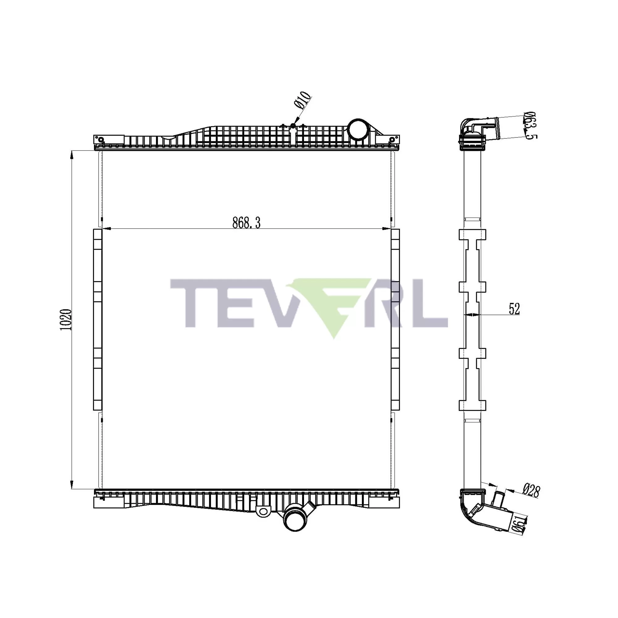 11001023 Renault Radiator