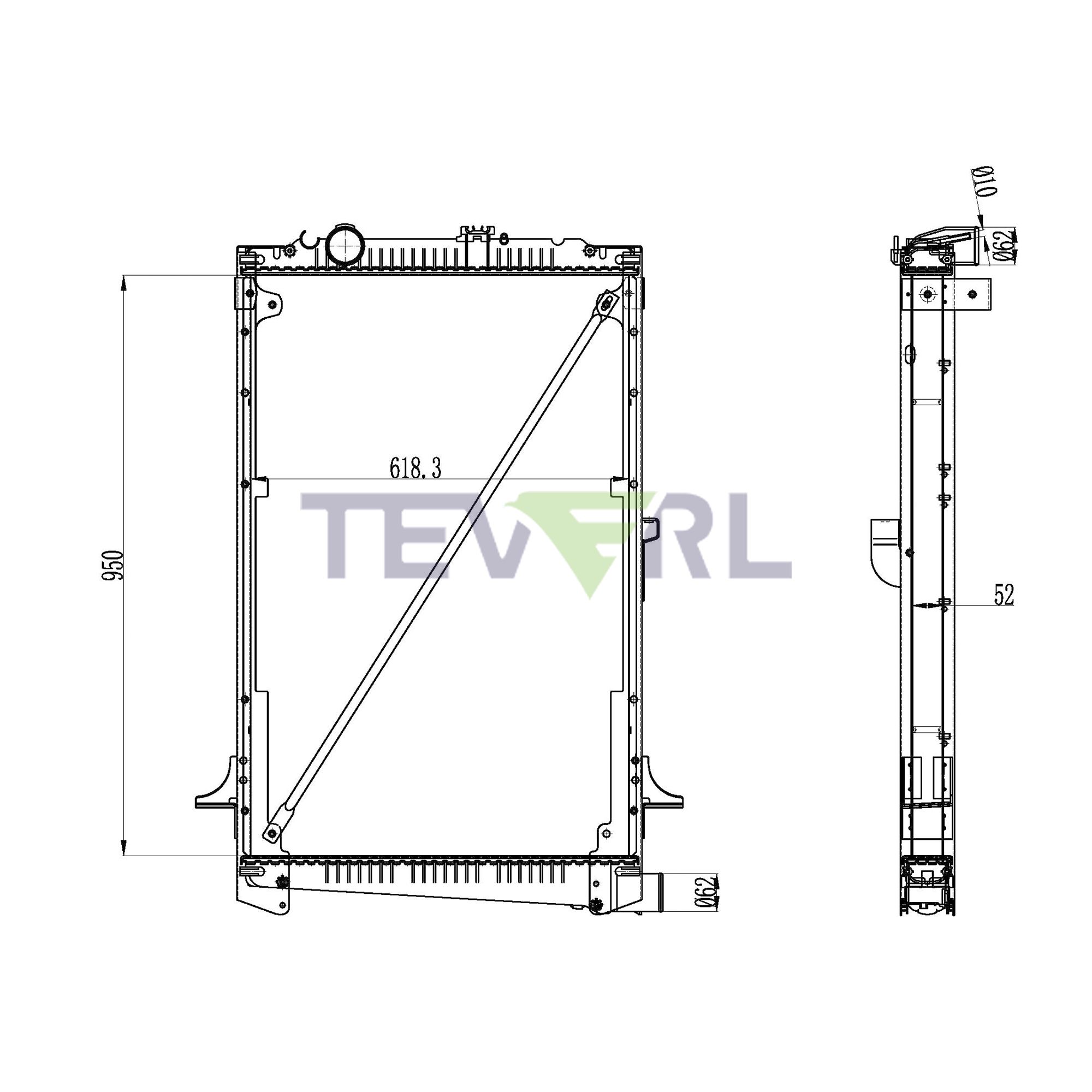 11301016 Daf Radiator
