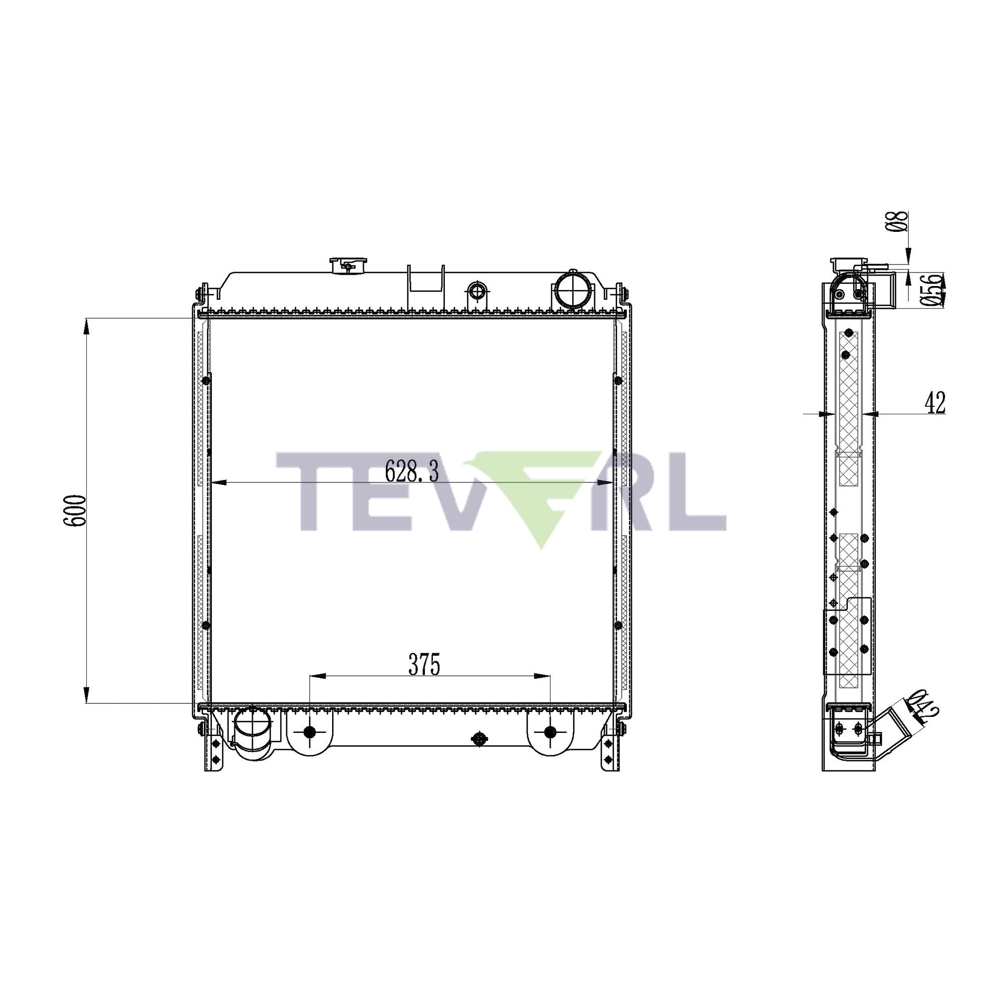 11401001 Hino 145 165 185 Radiator 4220005331