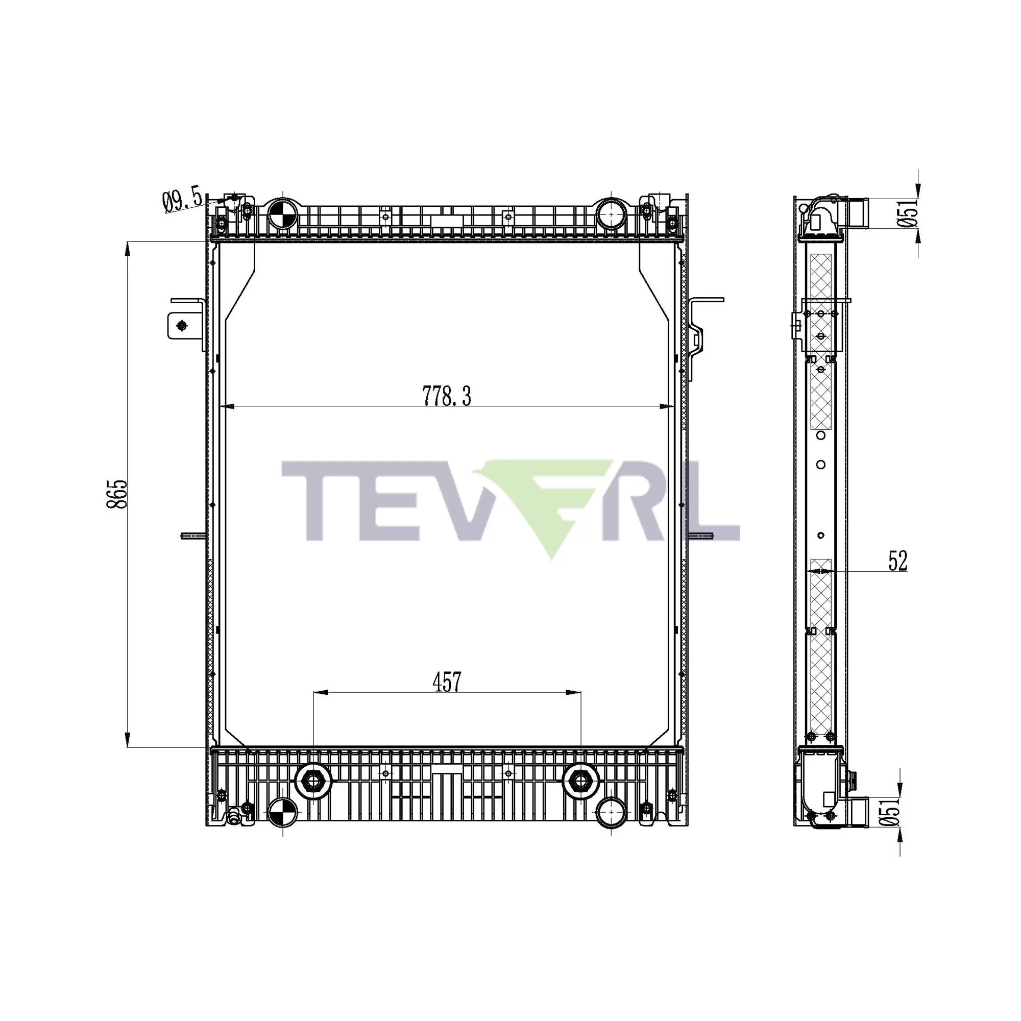 10101039 Freightliner Radiator