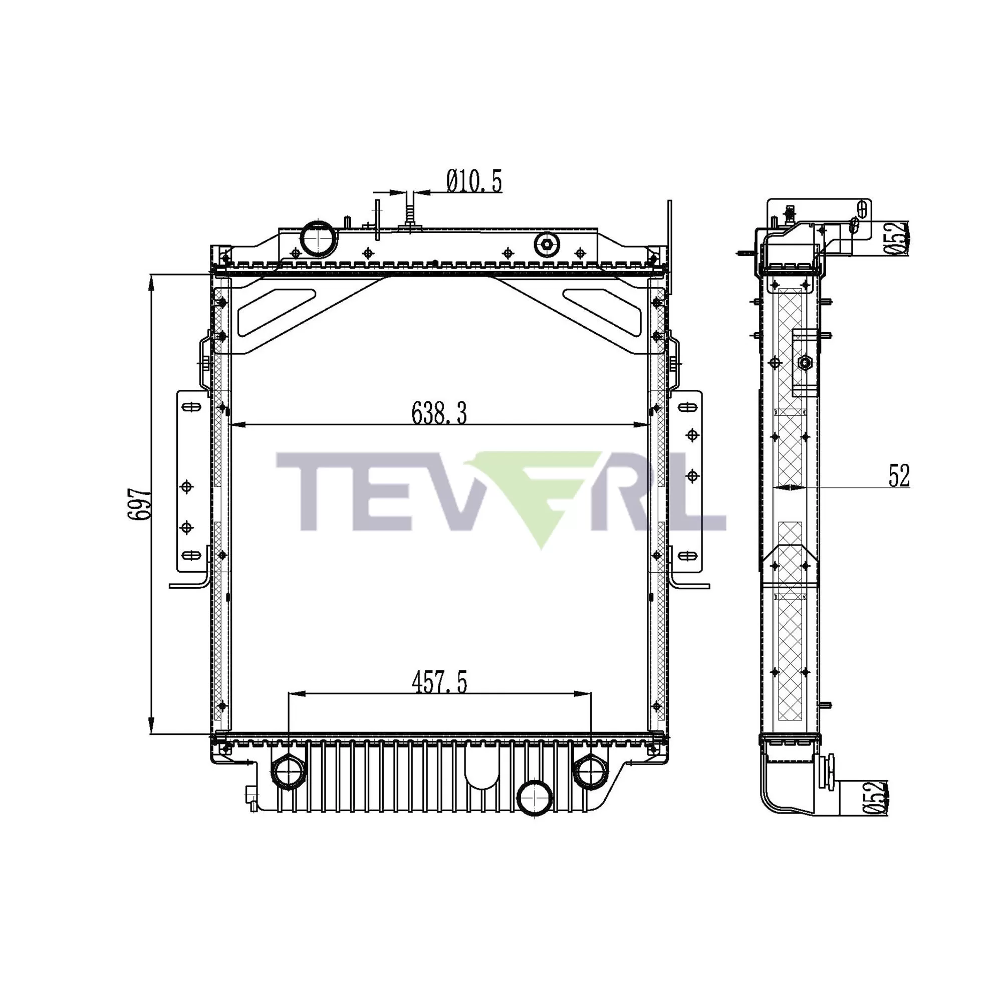 10101050 Freightliner Radiator