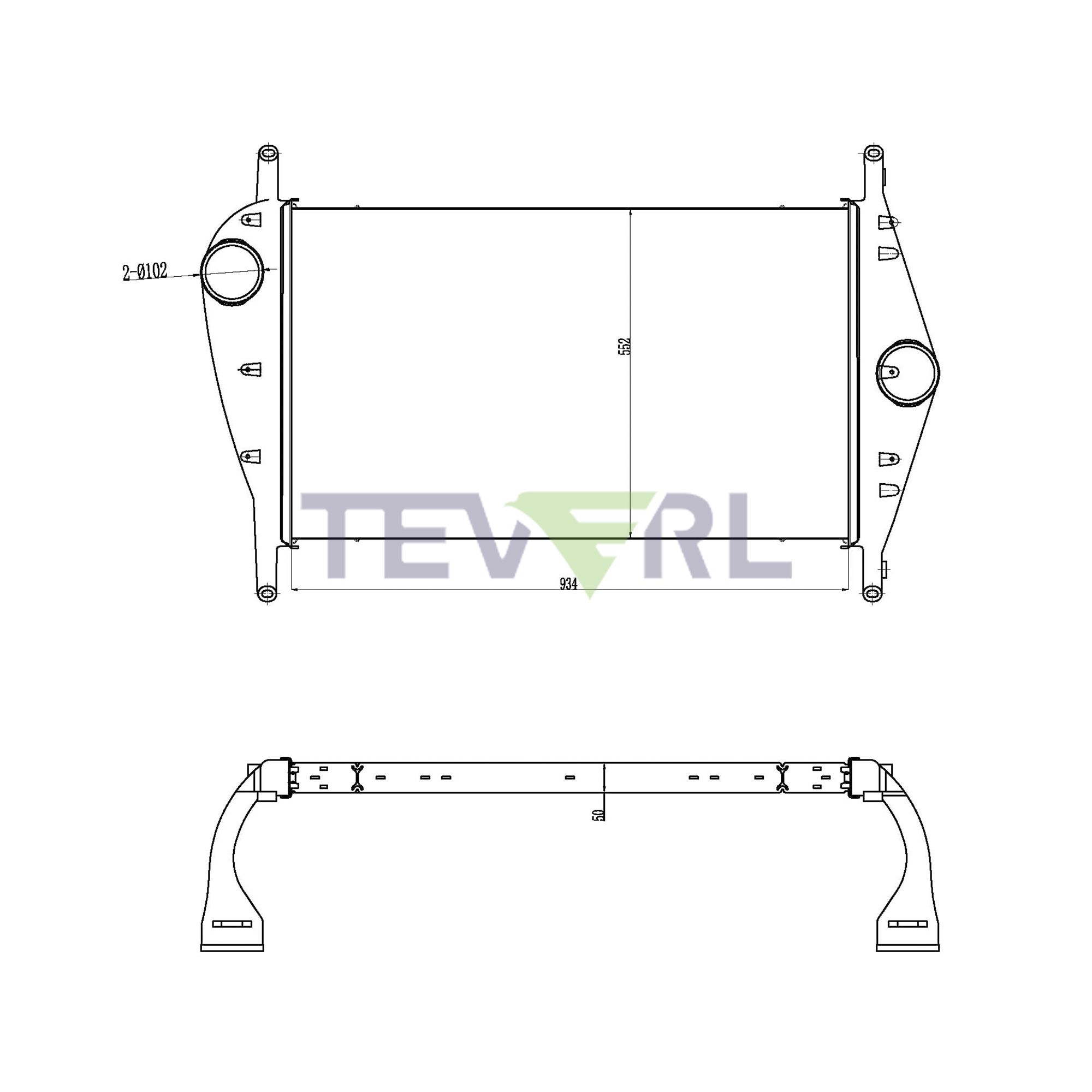 10102029 Freightliner Charge Air Cooler