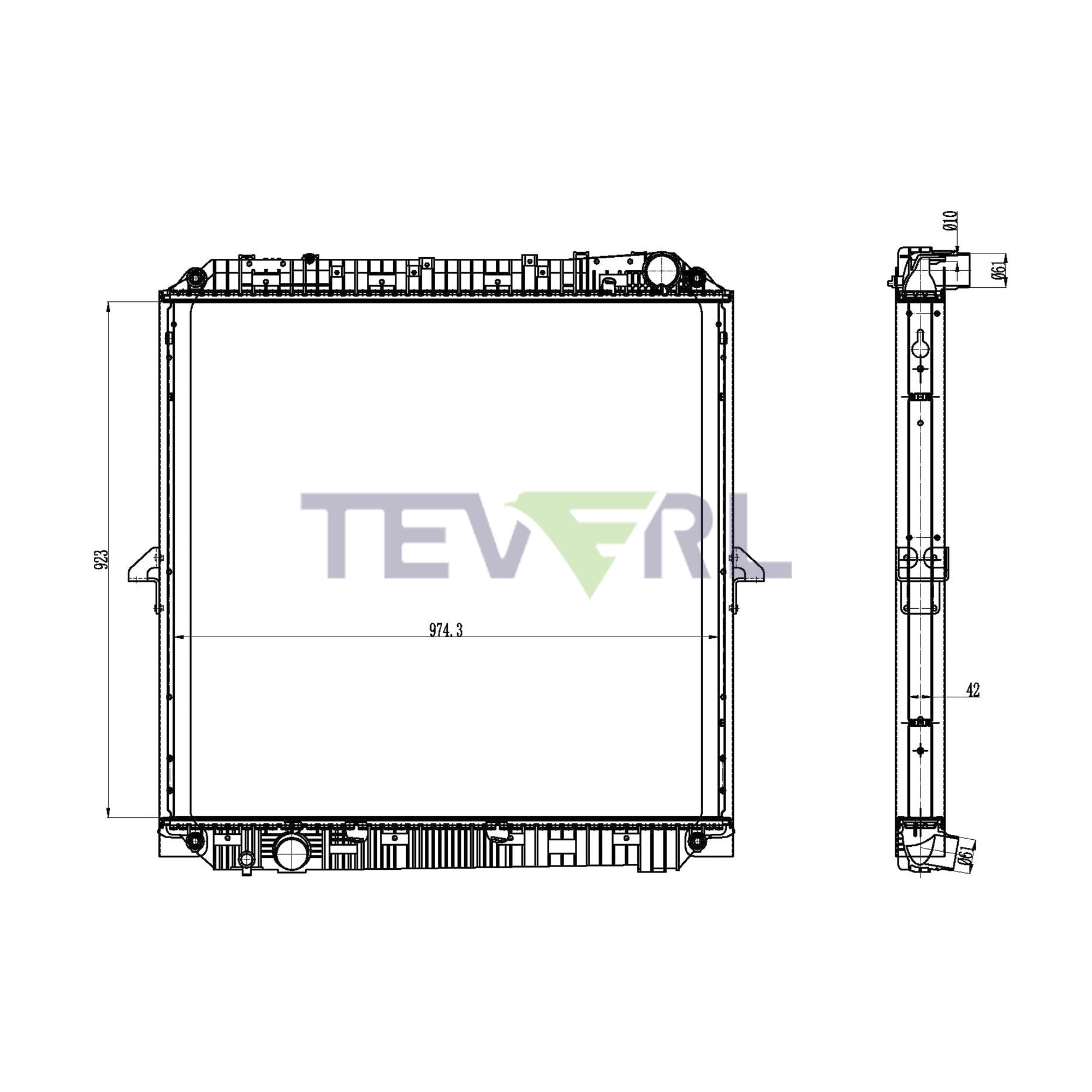 10701073 Mercedes Benz Radiator