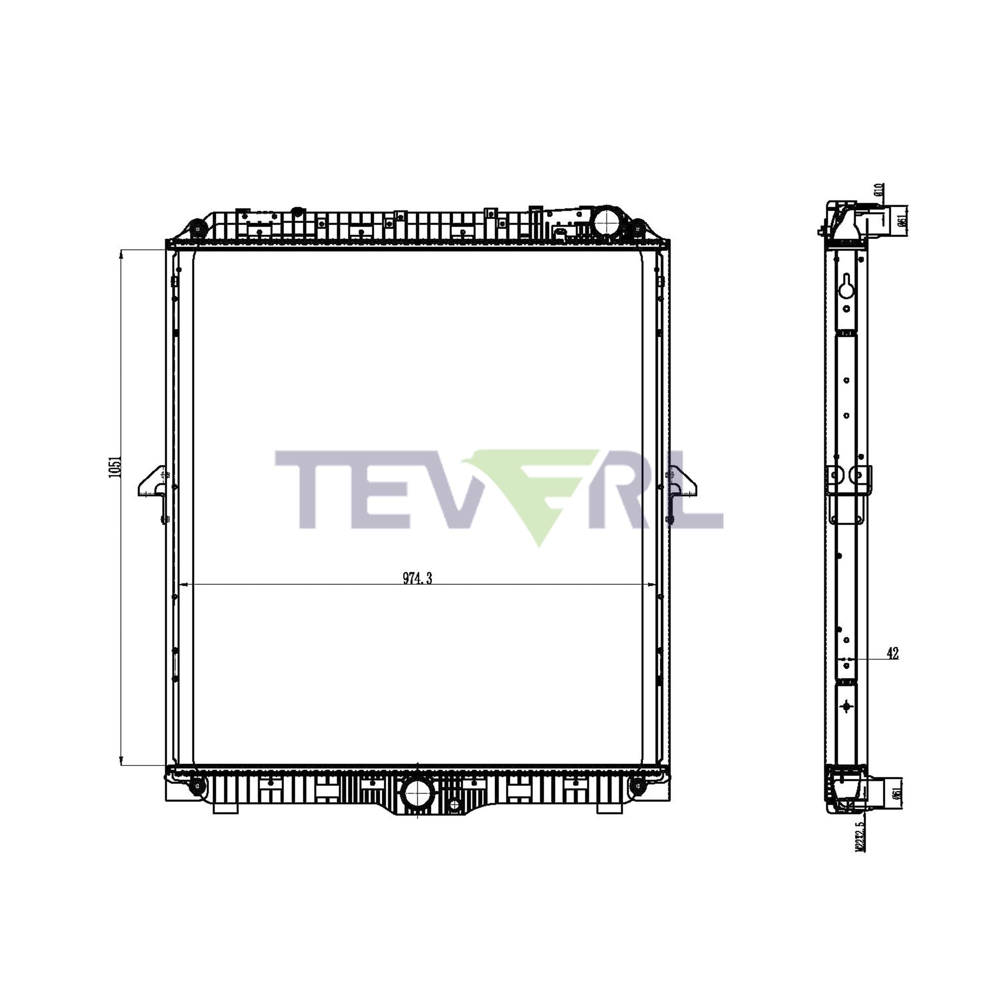 10701075 Mercedes Benz Radiator